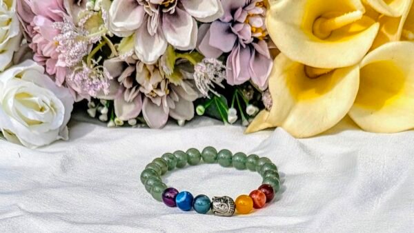 Green eventurine with 7 chakra - Image 2